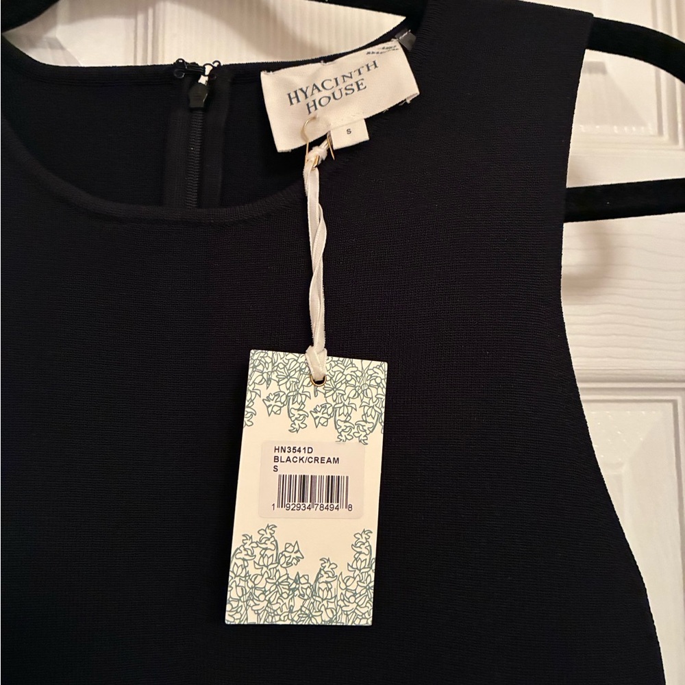 Sleeveless Tuckernuck Black and White Colorblock Charlotte Midi Dress - Picture 4 of 6